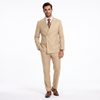 Tiavllya Tiavllya Fashion 2 Pieces Men‘’s Suit Double Breasted Flat Peak Lapel Tuxedos (Blazer+Pants)