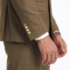 Tiavllya Tiavllya Fashion 2 Pieces Men‘’s Suit Double Breasted Flat Peak Lapel Tuxedos (Blazer+Pants)