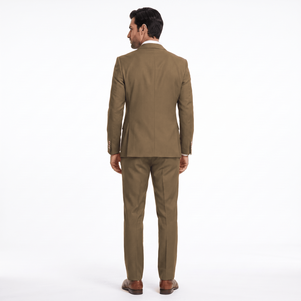 Tiavllya Tiavllya Fashion 2 Pieces Men‘’s Suit Double Breasted Flat Peak Lapel Tuxedos (Blazer+Pants)