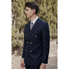 Tiavllya Tiavllya Fashion 2 Pieces Mens Suit Flat Double Breasted Tuxedos For Wedding (Blazer+Pants)