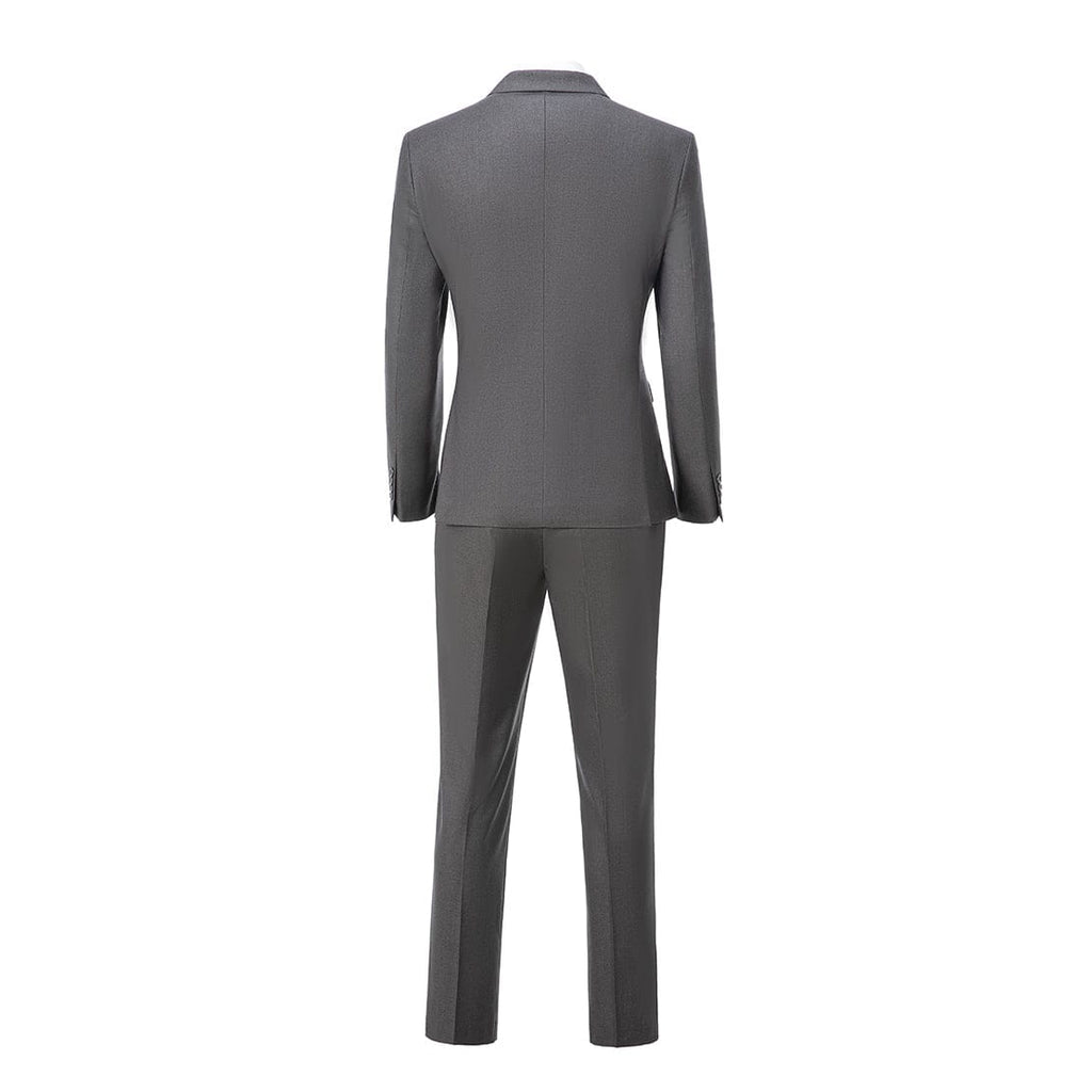 Tiavllya Tiavllya Fashion 2 Pieces Mens Suit Flat Peak Lapel Double Breasted Tuxedos For Wedding (Blazer+Pants)