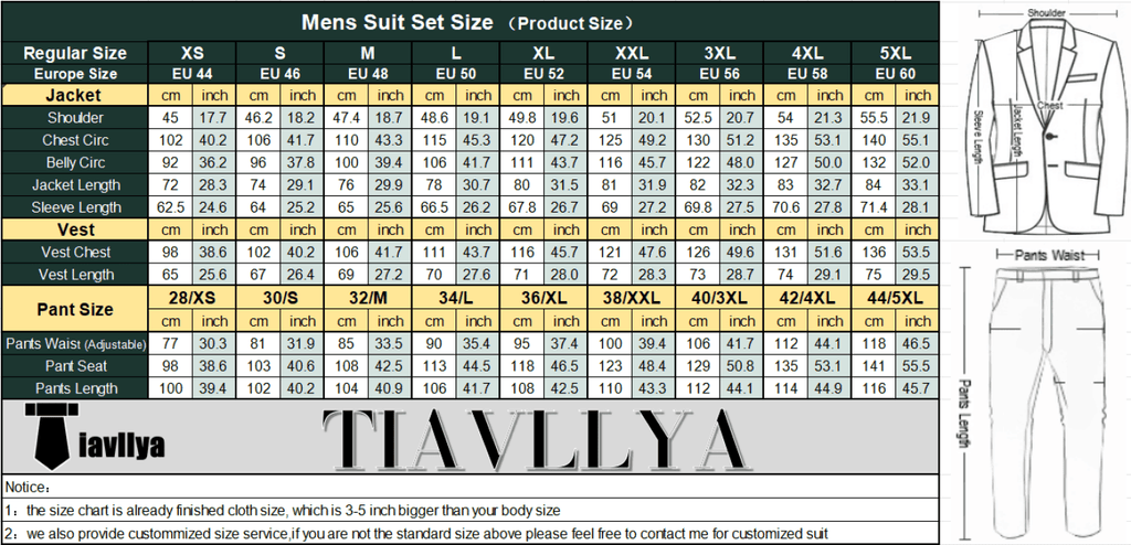 Tiavllya Tiavllya Fashion 2 Pieces Mens Suit Flat Peak Lapel Tuxedos For Wedding (Blazer+Pants)