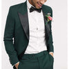 Tiavllya Tiavllya Fashion 2 Pieces Mens Suit Flat Peak Lapel Tuxedos For Wedding (Blazer+Pants)