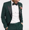Tiavllya Tiavllya Fashion 2 Pieces Mens Suit Flat Peak Lapel Tuxedos For Wedding (Blazer+Pants)