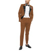 Tiavllya Tiavllya Fashion 2 Pieces Mens Suit Flat Peak Lapel Tuxedos For Wedding (Blazer+Pants)