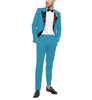 Tiavllya Tiavllya Fashion 2 Pieces Mens Suit Flat Peak Lapel Tuxedos For Wedding (Blazer+Pants)