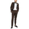 Tiavllya Tiavllya Fashion 2 Pieces Mens Suit Flat Peak Lapel Tuxedos For Wedding (Blazer+Pants)