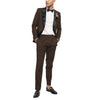 Tiavllya Tiavllya Fashion 2 Pieces Mens Suit Flat Peak Lapel Tuxedos For Wedding (Blazer+Pants)