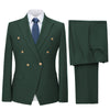 Tiavllya Tiavllya Fashion 2 Pieces Mens Suit Flat Peak Lapel Tuxedos For Wedding (Blazer+Pants)