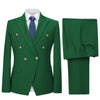 Tiavllya Tiavllya Fashion 2 Pieces Mens Suit Flat Peak Lapel Tuxedos For Wedding (Blazer+Pants)