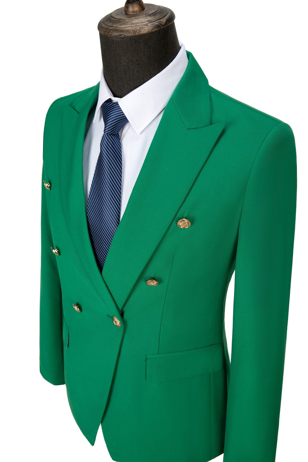 Tiavllya Tiavllya Fashion 2 Pieces Mens Suit Flat Peak Lapel Tuxedos For Wedding (Blazer+Pants)