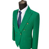 Tiavllya Tiavllya Fashion 2 Pieces Mens Suit Flat Peak Lapel Tuxedos For Wedding (Blazer+Pants)