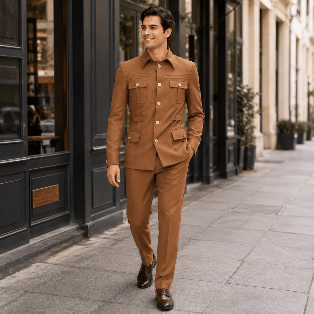 Tiavllya Tiavllya Fashion 2 pieces Suit With Stand Lapel For Men