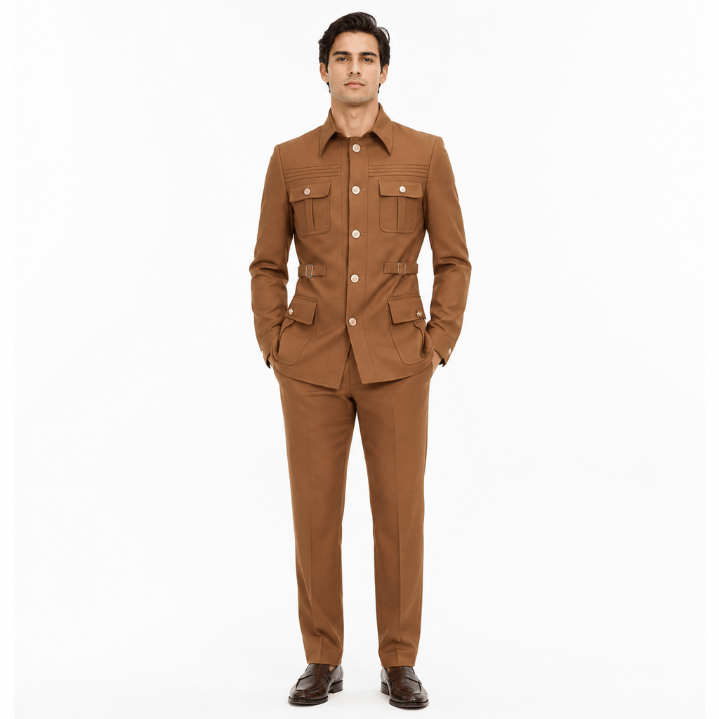 Tiavllya Tiavllya Fashion 2 pieces Suit With Stand Lapel For Men