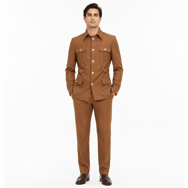Tiavllya Tiavllya Fashion 2 pieces Suit With Stand Lapel For Men