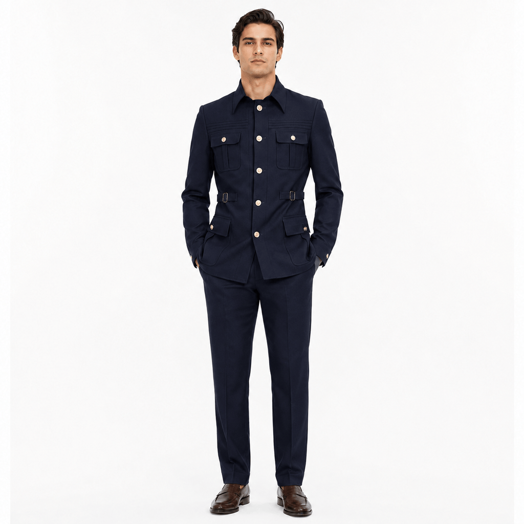 Tiavllya Tiavllya Fashion 2 pieces Suit With Stand Lapel For Men