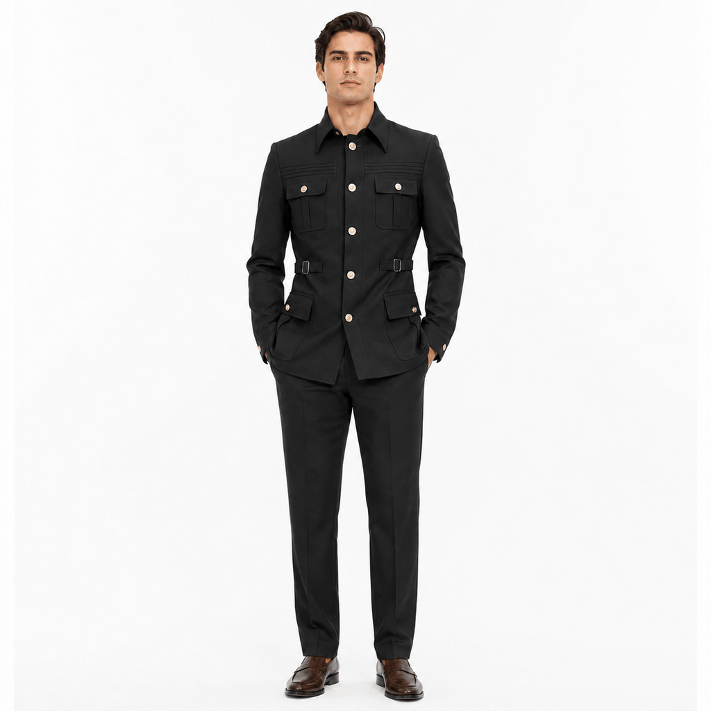 Tiavllya Tiavllya Fashion 2 pieces Suit With Stand Lapel For Men