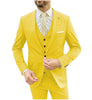 Tiavllya Tiavllya Fashion 3 Pieces Mens Suit Flat Notch Lapel Tuxedos For Wedding (Blazer+vest+Pants)