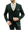 Tiavllya Tiavllya Fashion 3 Pieces Mens Suit Flat Notch Lapel Tuxedos For Wedding (Blazer+vest+Pants)