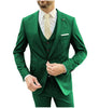 Tiavllya Tiavllya Fashion 3 Pieces Mens Suit Flat Notch Lapel Tuxedos For Wedding (Blazer+vest+Pants)