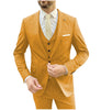 Tiavllya Tiavllya Fashion 3 Pieces Mens Suit Flat Notch Lapel Tuxedos For Wedding (Blazer+vest+Pants)
