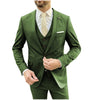 Tiavllya Tiavllya Fashion 3 Pieces Mens Suit Flat Notch Lapel Tuxedos For Wedding (Blazer+vest+Pants)