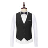 Tiavllya Tiavllya Fashion 3 Pieces Mens Suit Flat Shawl Lapel Tuxedos (Blazer+vest+Pants)