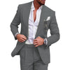 Tiavllya Tiavllya Fashion Men's 2 Pieces Mens Suit Peak Lapel Linen For Wedding (Blazer+Pants)