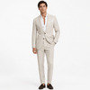 Tiavllya Tiavllya Fashion Men's 2 Pieces Mens Suit Peak Lapel Linen For Wedding (Blazer+Pants)