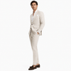 Tiavllya Tiavllya Fashion Men's 2 Pieces Mens Suit Peak Lapel Linen For Wedding (Blazer+Pants)