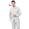 Tiavllya Tiavllya Fashion Men's 2 pieces Mens Suit Stand Lapel Flat Tuxedos (Blazer+Pants)