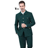 Tiavllya Tiavllya Fashion Men's 2 pieces Mens Suit Stand Lapel Flat Tuxedos (Blazer+Pants)