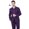 Tiavllya Tiavllya Fashion Men's 2 pieces Mens Suit Stand Lapel Flat Tuxedos (Blazer+Pants)