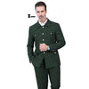 Tiavllya Tiavllya Fashion Men's 2 pieces Mens Suit Stand Lapel Flat Tuxedos (Blazer+Pants)