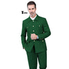 Tiavllya Tiavllya Fashion Men's 2 pieces Mens Suit Stand Lapel Flat Tuxedos (Blazer+Pants)