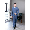 Tiavllya Tiavllya Fashion Men's 2 pieces Mens Suit Stand Lapel Flat Tuxedos (Blazer+Pants)