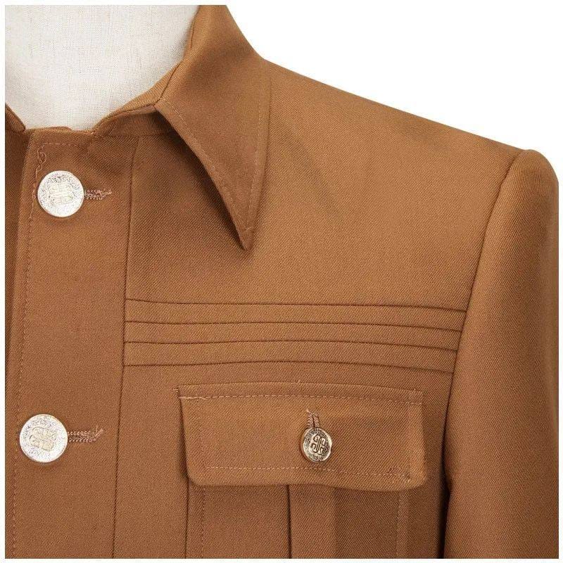 Tiavllya Tiavllya Fashion Men's 2 pieces Mens Suit Stand Lapel Flat Tuxedos (Blazer+Pants)