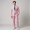 Tiavllya Tiavllya Fashion Men's 2 Pieces Striped Seersucker Notch Lapel Tuxedos (Blazer+Pants)