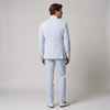 Tiavllya Tiavllya Fashion Men's 2 Pieces Striped Seersucker Notch Lapel Tuxedos (Blazer+Pants)