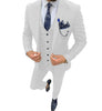 Tiavllya Tiavllya Fashion Men's 3 Piece Regular Fit Peak Lapel Flat Men's Suit (Blazer+Vest+Pants)