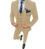 Tiavllya Tiavllya Fashion Men's 3 Piece Regular Fit Peak Lapel Flat Men's Suit (Blazer+Vest+Pants)