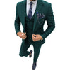 Tiavllya Tiavllya Fashion Men's 3 Piece Regular Fit Peak Lapel Flat Men's Suit (Blazer+Vest+Pants)