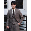 Tiavllya Tiavllya Fashion Men's 3 Piece Suit Herringbone Tweed Notch Lapel Tuxedos (Blazer+vest+Pants)