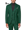 Tiavllya Tiavllya Fashion Men's 3 Piece Suit Herringbone Tweed Notch Lapel Tuxedos (Blazer+vest+Pants)
