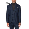 Tiavllya Tiavllya Fashion Men's 3 Piece Suit Herringbone Tweed Notch Lapel Tuxedos (Blazer+vest+Pants)