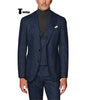 Tiavllya Tiavllya Fashion Men's 3 Piece Suit Herringbone Tweed Notch Lapel Tuxedos (Blazer+vest+Pants)