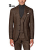 Tiavllya Tiavllya Fashion Men's 3 Piece Suit Herringbone Tweed Notch Lapel Tuxedos (Blazer+vest+Pants)