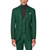 Tiavllya Tiavllya Fashion Men's 3 Piece Suit Herringbone Tweed Notch Lapel Tuxedos (Blazer+vest+Pants)