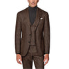 Tiavllya Tiavllya Fashion Men's 3 Piece Suit Herringbone Tweed Notch Lapel Tuxedos (Blazer+vest+Pants)