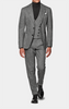 Tiavllya Tiavllya Fashion Men's 3 Piece Suit Herringbone Tweed Notch Lapel Tuxedos (Blazer+vest+Pants)
